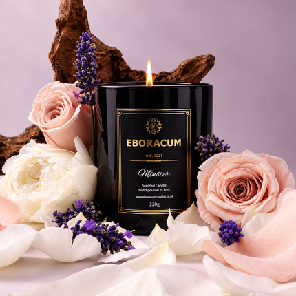 York Minster Candle in Lavender, Rose and Oud