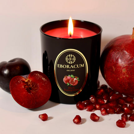 EBORACUM CANDLES BLACK POMEGRANATE SCENTED CANDLE