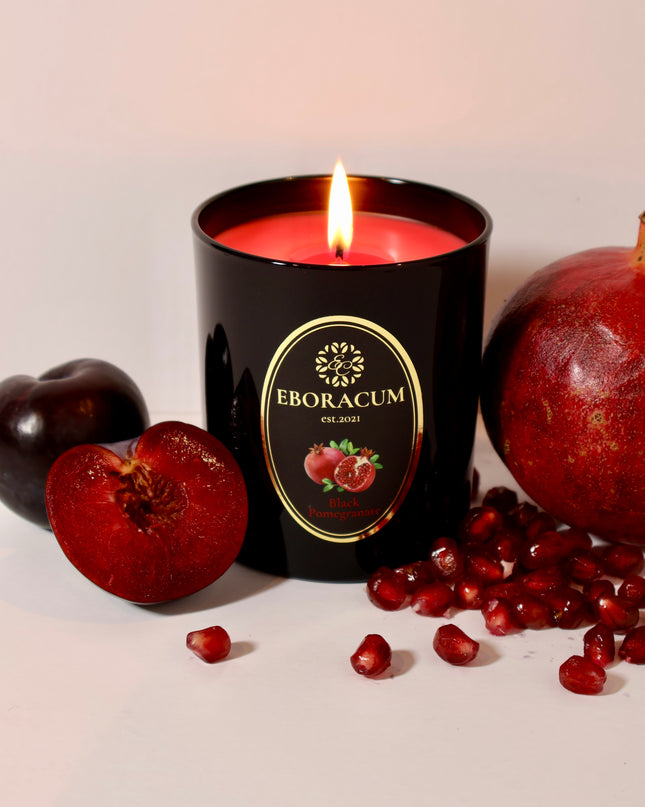 EBORACUM CANDLES BLACK POMEGRANATE SCENTED CANDLE