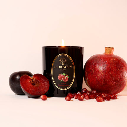 EBORACUM CANDLES BLACK POMEGRANATE SCENTED CANDLE