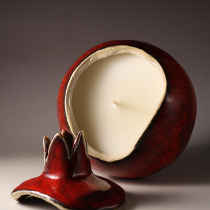 Eboracum Ceramic Pomegranate Candle
