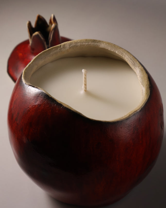 Eboracum Ceramic Pomegranate Candle