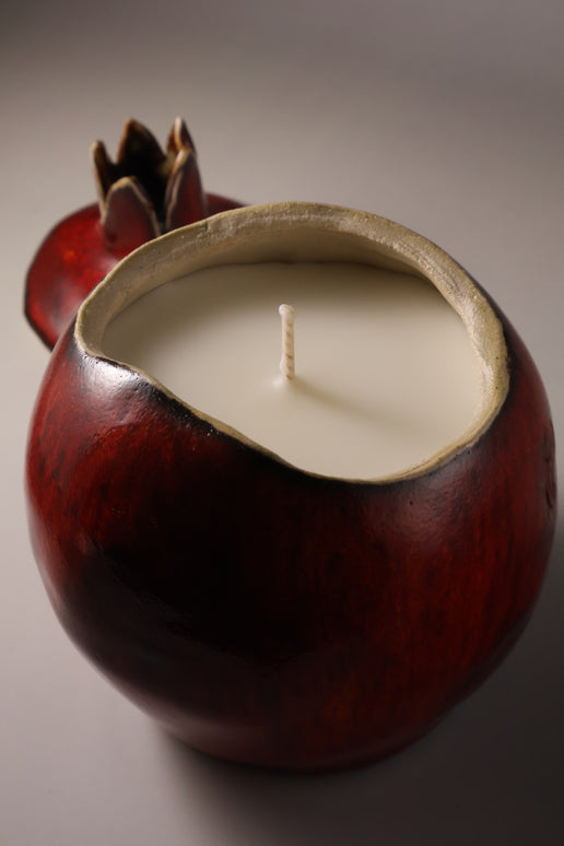 Eboracum Ceramic Pomegranate Candle