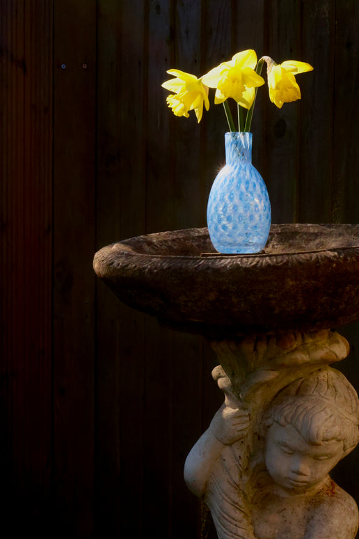 Handblown Diffuser Bottle blue by Stewart Hearn