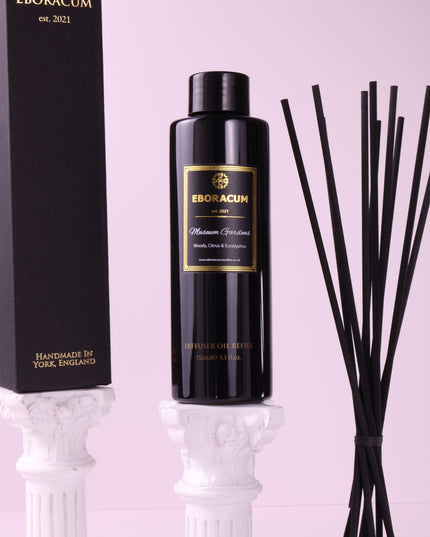 Museum Gardens Diffuser Refill 150ml – Geranium, Woods, Citrus & Eucalyptus