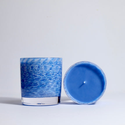 EBORACUM STEWARD HEARN HANDBLOWN GLASS CANDLE